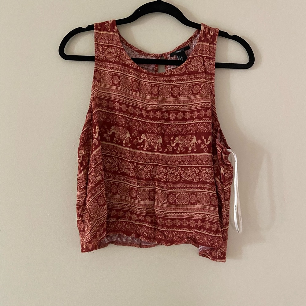 Thai elephant print tank